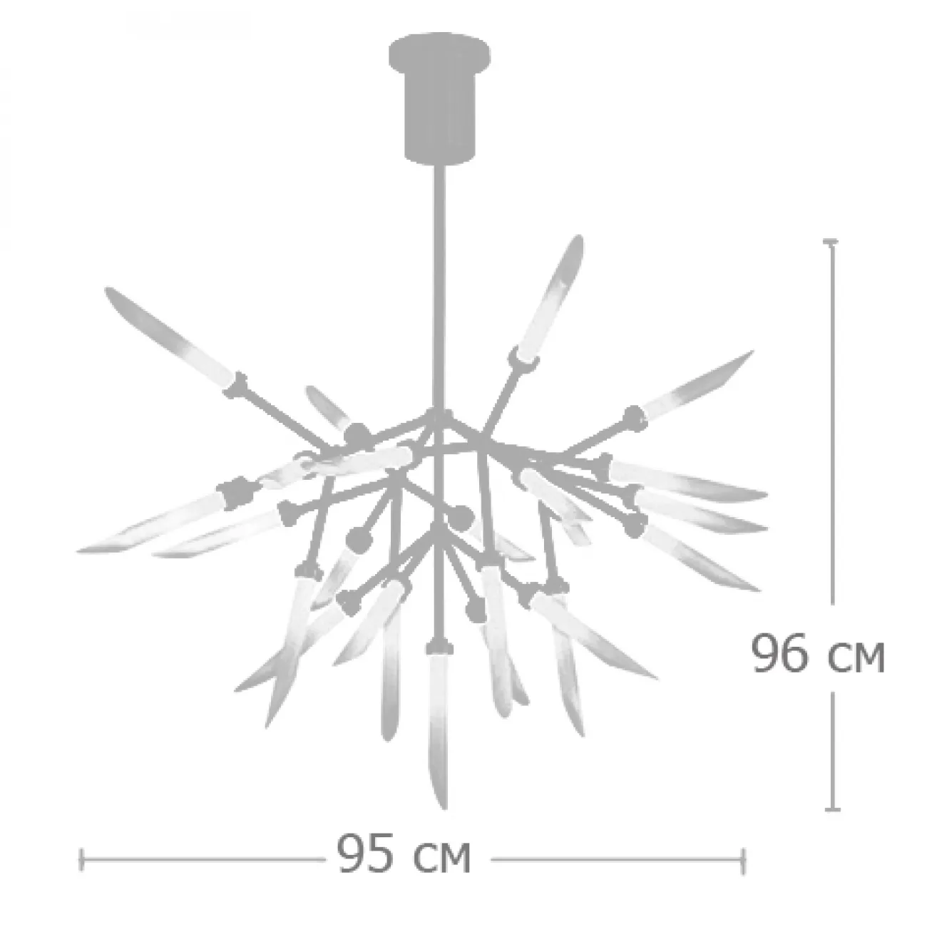 Подвесной светильник Spur Chandelier от LaLume