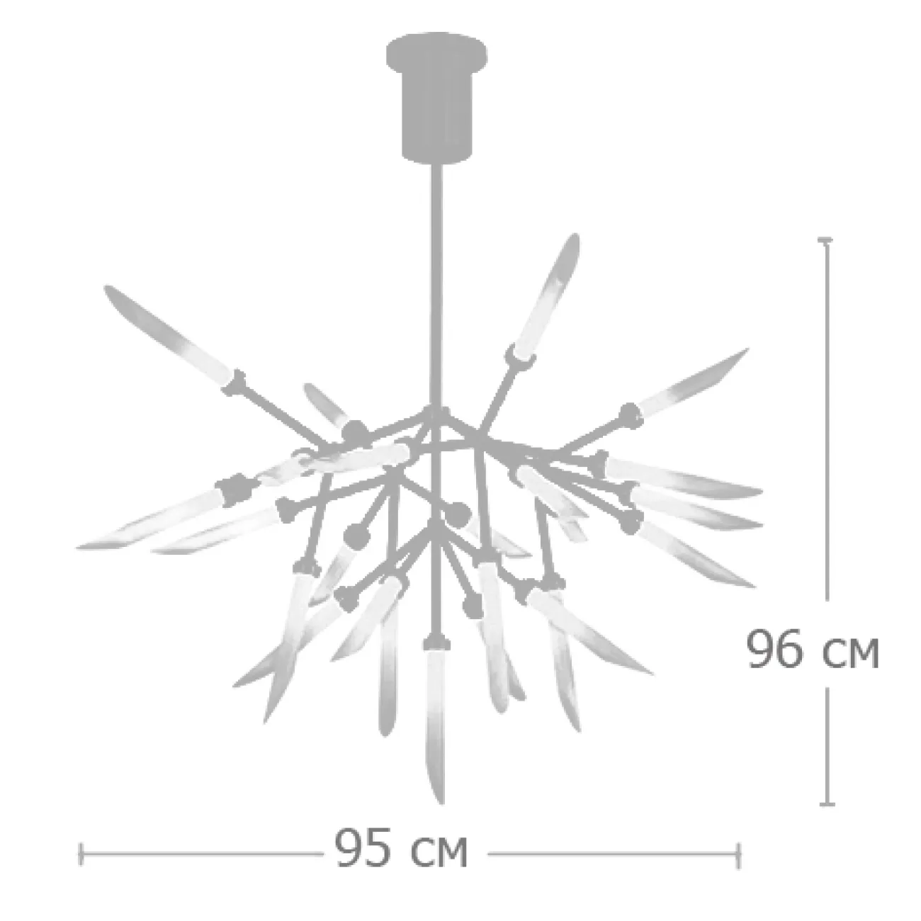 Подвесной светильник Spur Chandelier от LaLume