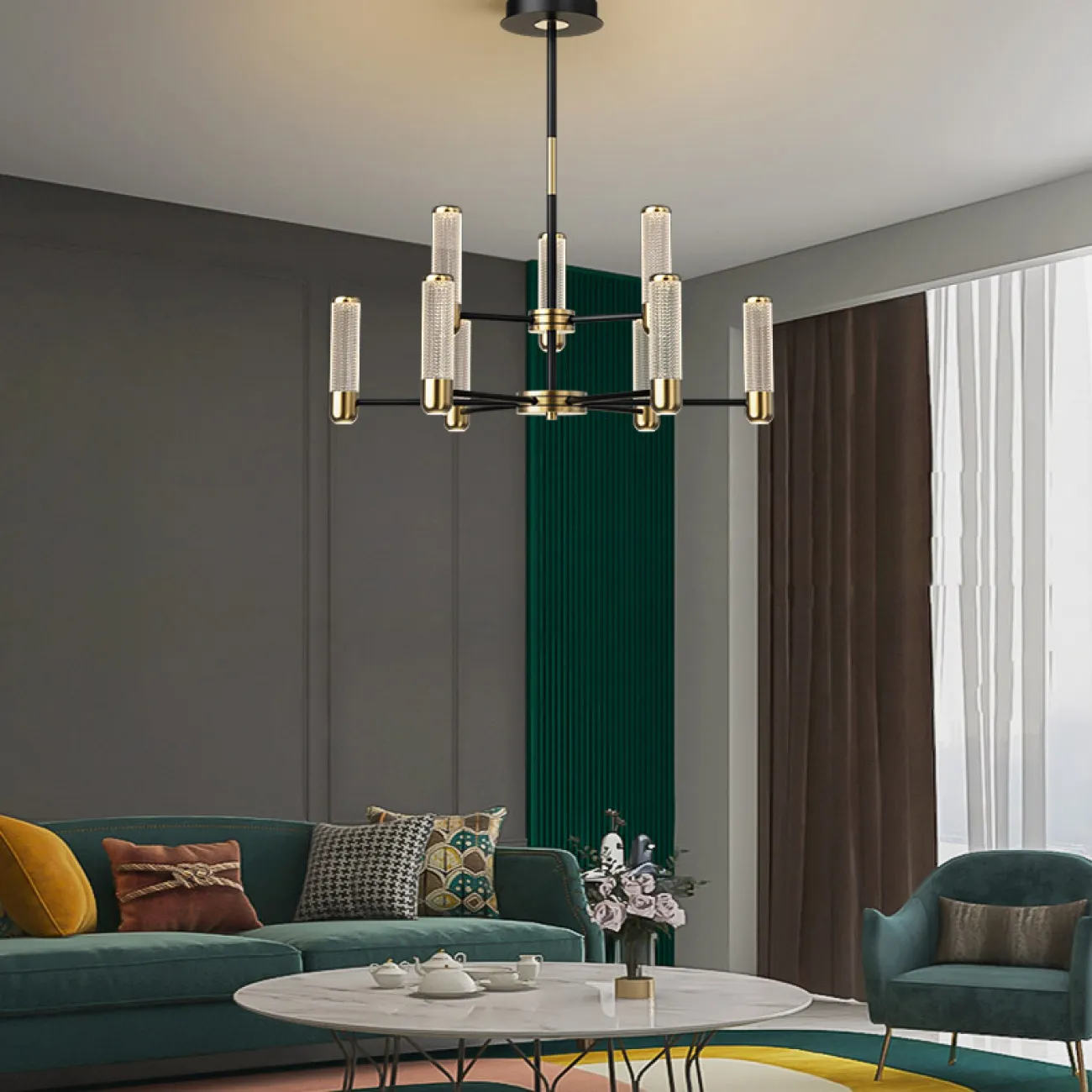 Потолочная люстра BERENICA L9 3000, 4000, 5000К от ImperiumLoft
