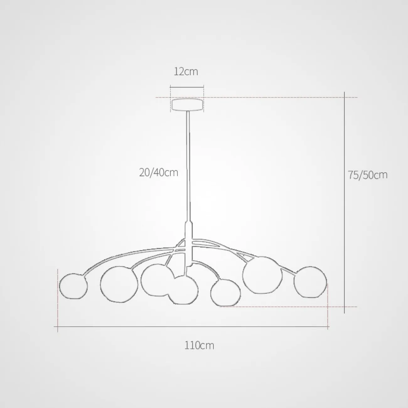 Подвесная люстра GLASSCHERRY от ImperiumLoft