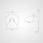 Настенное бра ONDER Grey Switch от ImperiumLoft