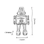 Дизайнерская статуэтка робота LaLume-SKT00181 