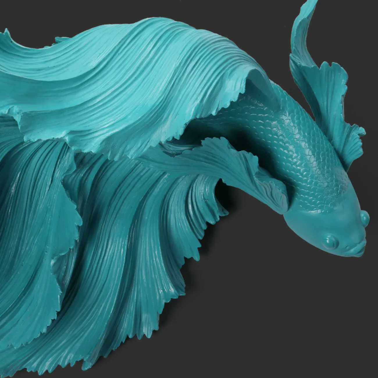 Дизайнерский настенный декор рыбка LaLume-KKK00242