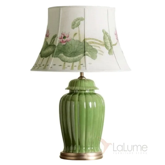 Настольная керамическая лампа Water Lily от LaLume