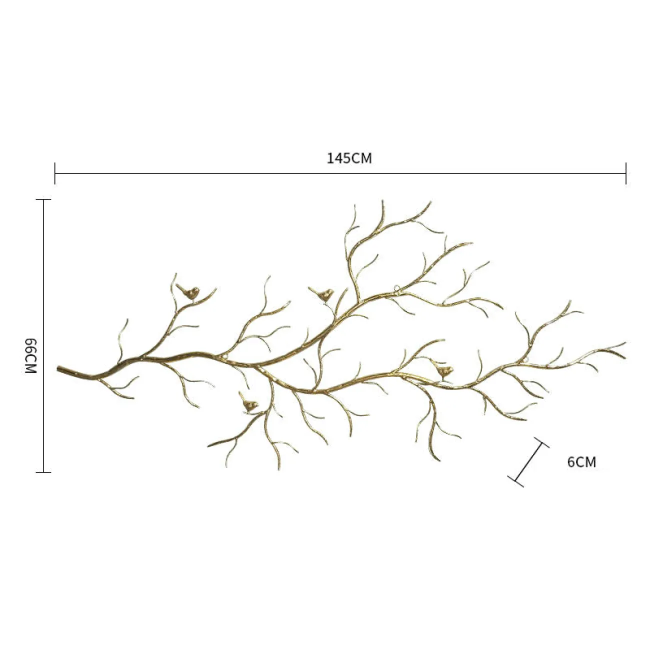 Дизайнерский настенный декор ветка LaLume-KKK00345