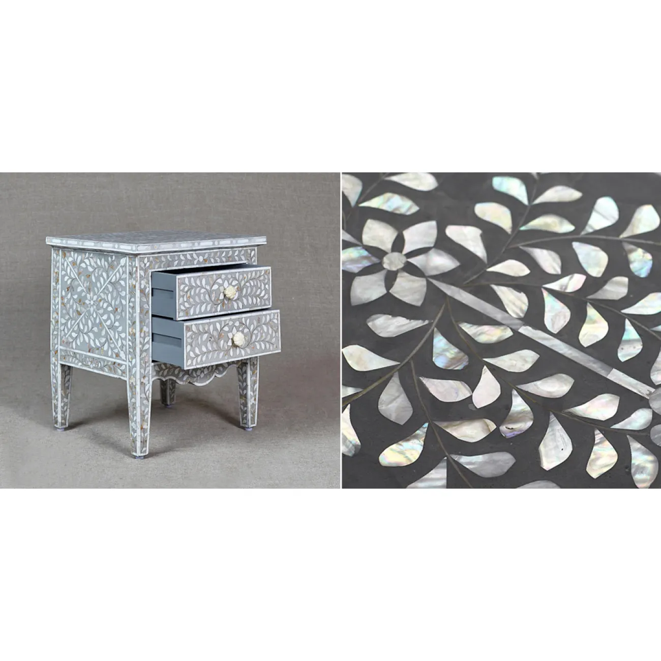 Комод Inlaid Bone Openwork Gray от LaLume