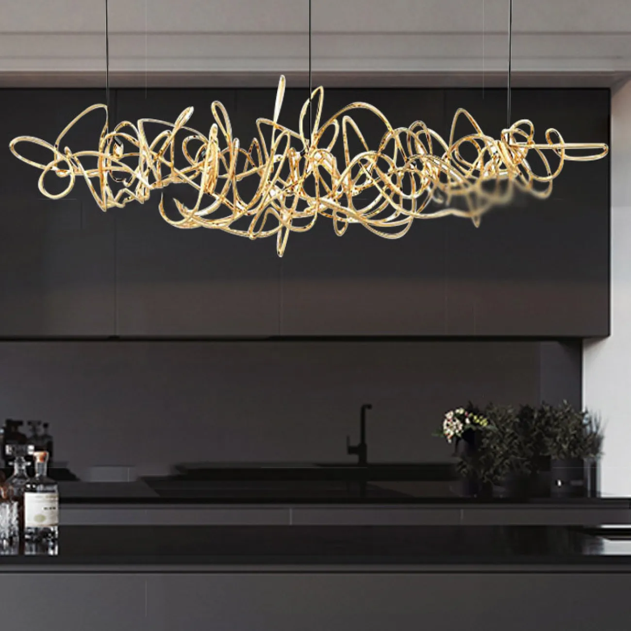 Подвесной светильник COUNTESS L95 Rose Gold от ImperiumLoft