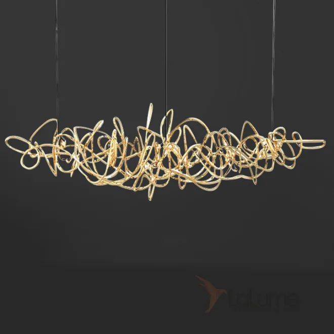 Подвесной светильник COUNTESS L135 Gold от ImperiumLoft