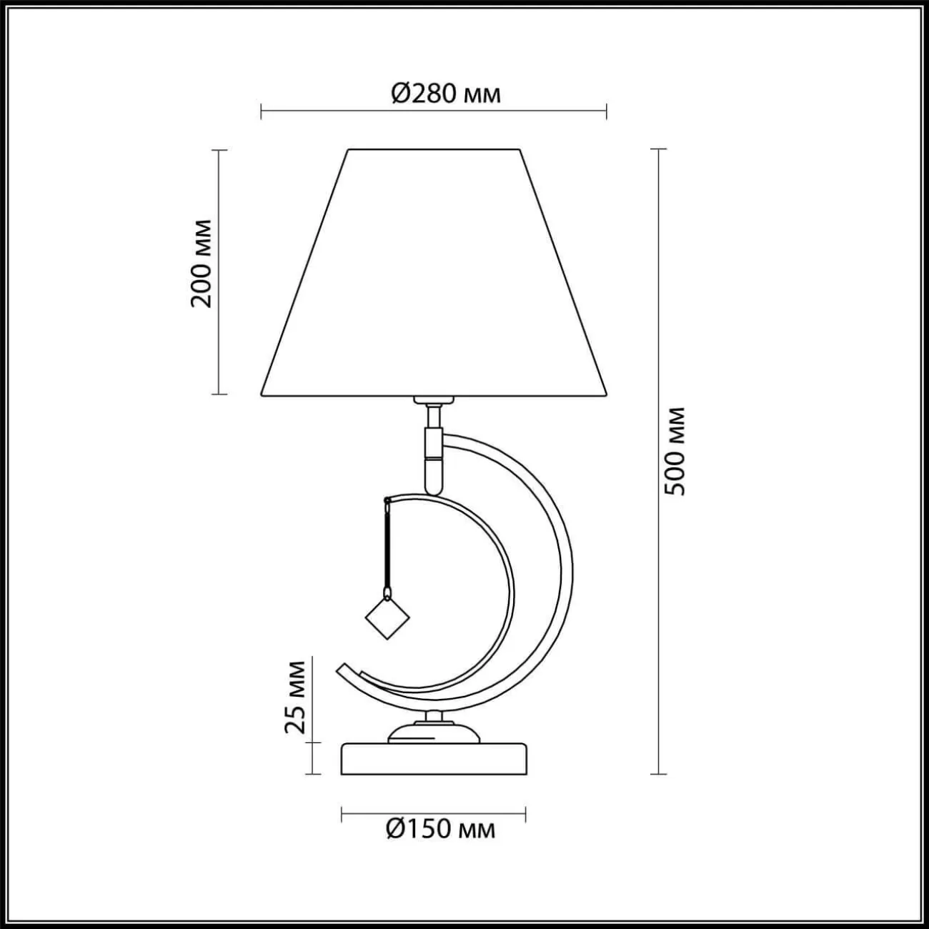 Настольная лампа GVENET TAB от ImperiumLoft