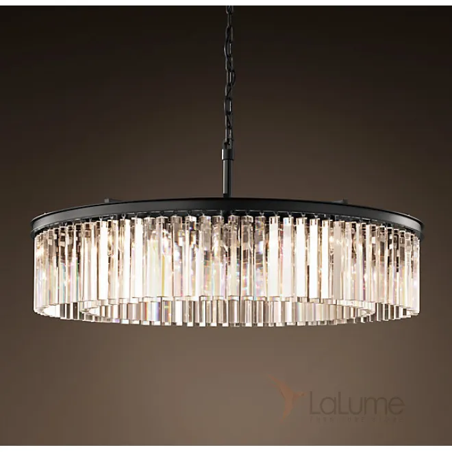 Люстра RH Rhys Clear Glass Prism Round Chandelier 80 от LaLume