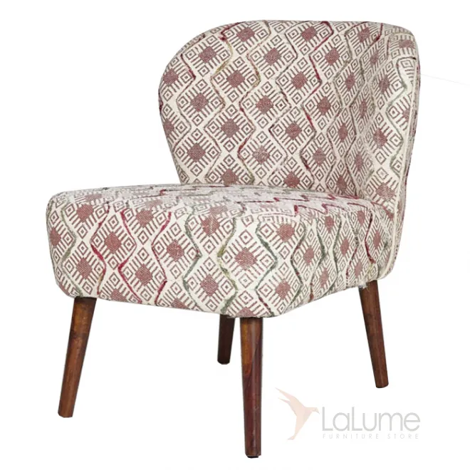 Кресло с розовым орнаментом KELIM Pattern