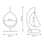 Кресло Swing chair outdoor White Egg от LaLume