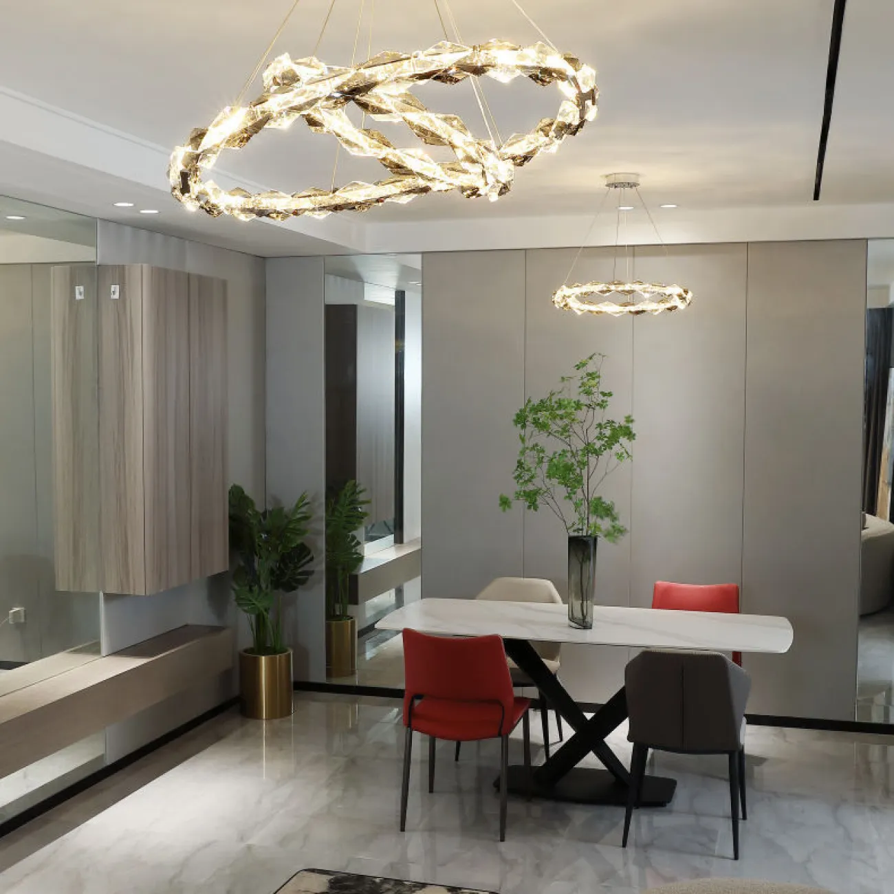 Подвесная люстра JENNIFER D40+60 от ImperiumLoft