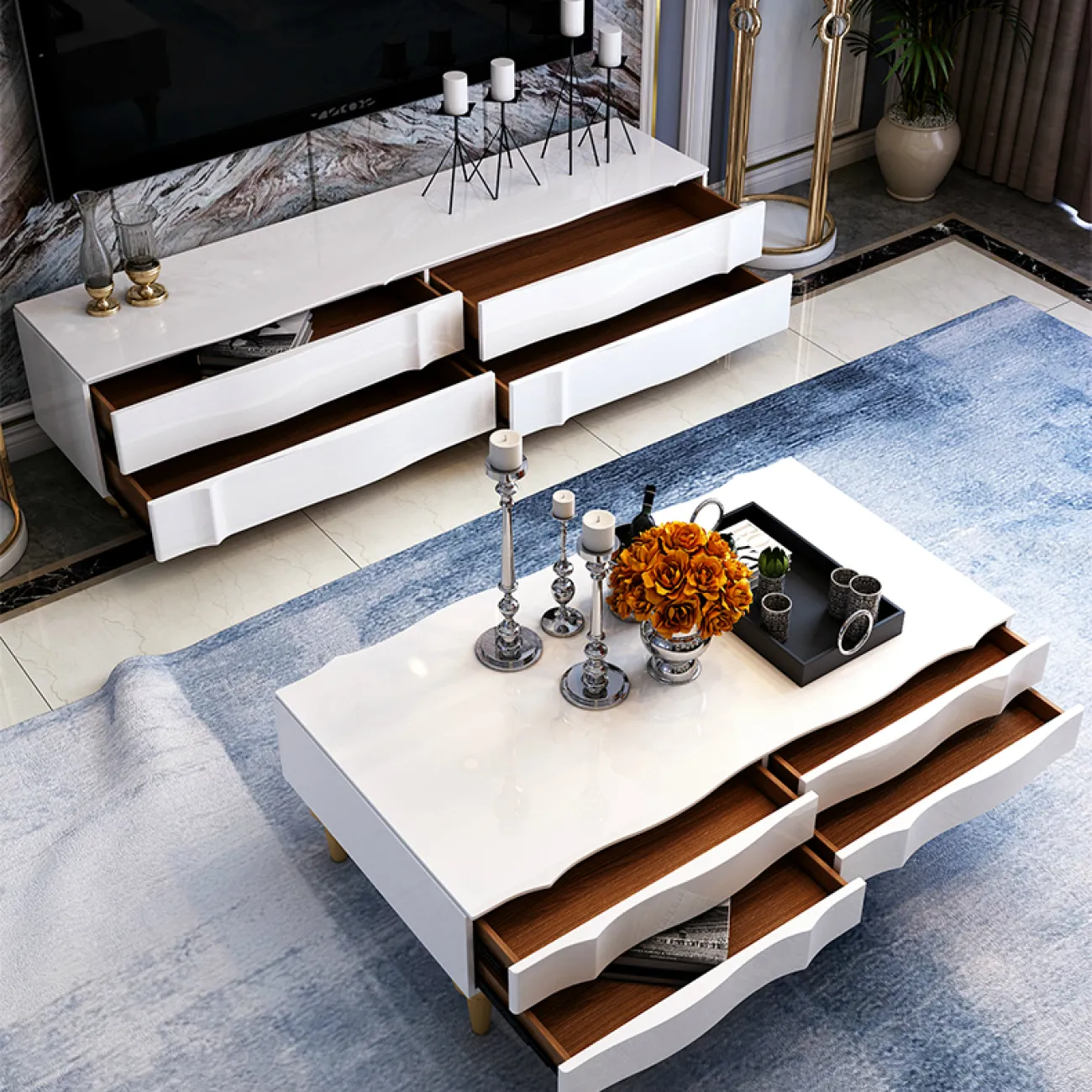 Дизайнерская тумба под TV - LaLume-TV00157