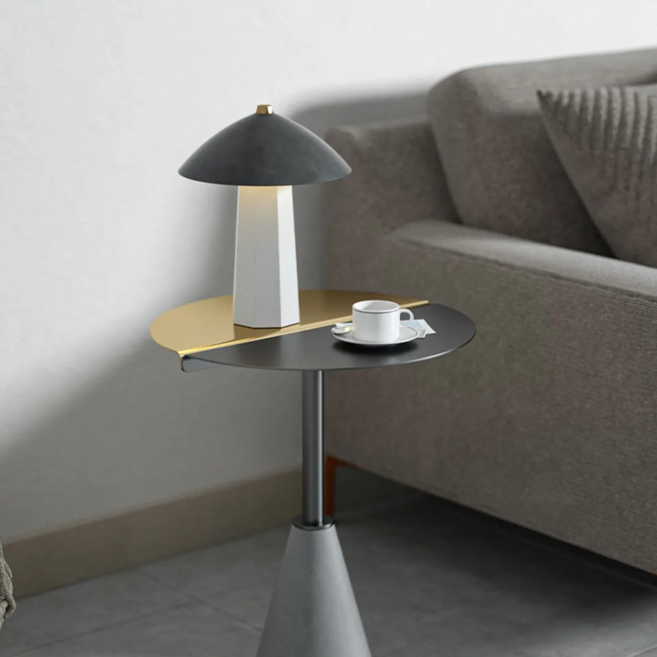 Настольная лампа ROMAR Grey от ImperiumLoft