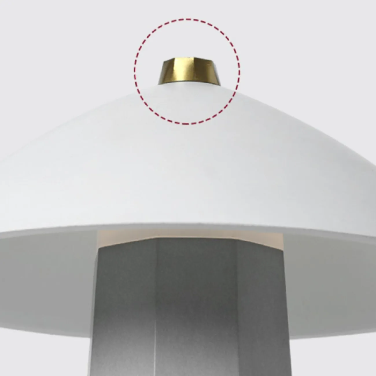 Настольная лампа ROMAR Grey от ImperiumLoft