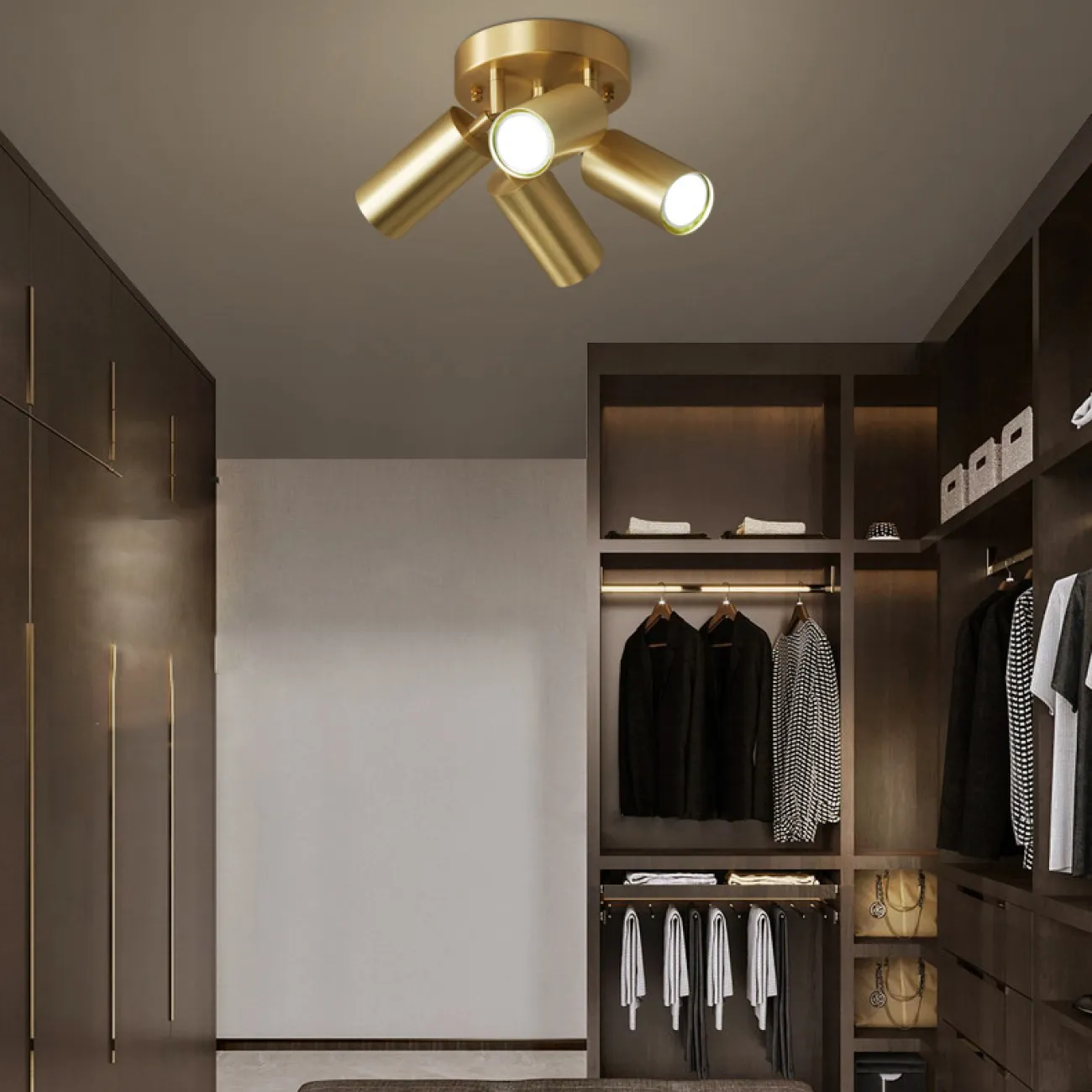 Серия светильников с поворотными цилиндрическими спотами из настоящей латуни HALLER L3 Серия светильников с поворотными цилиндрическими спотами из настоящей латуни HALLER L3