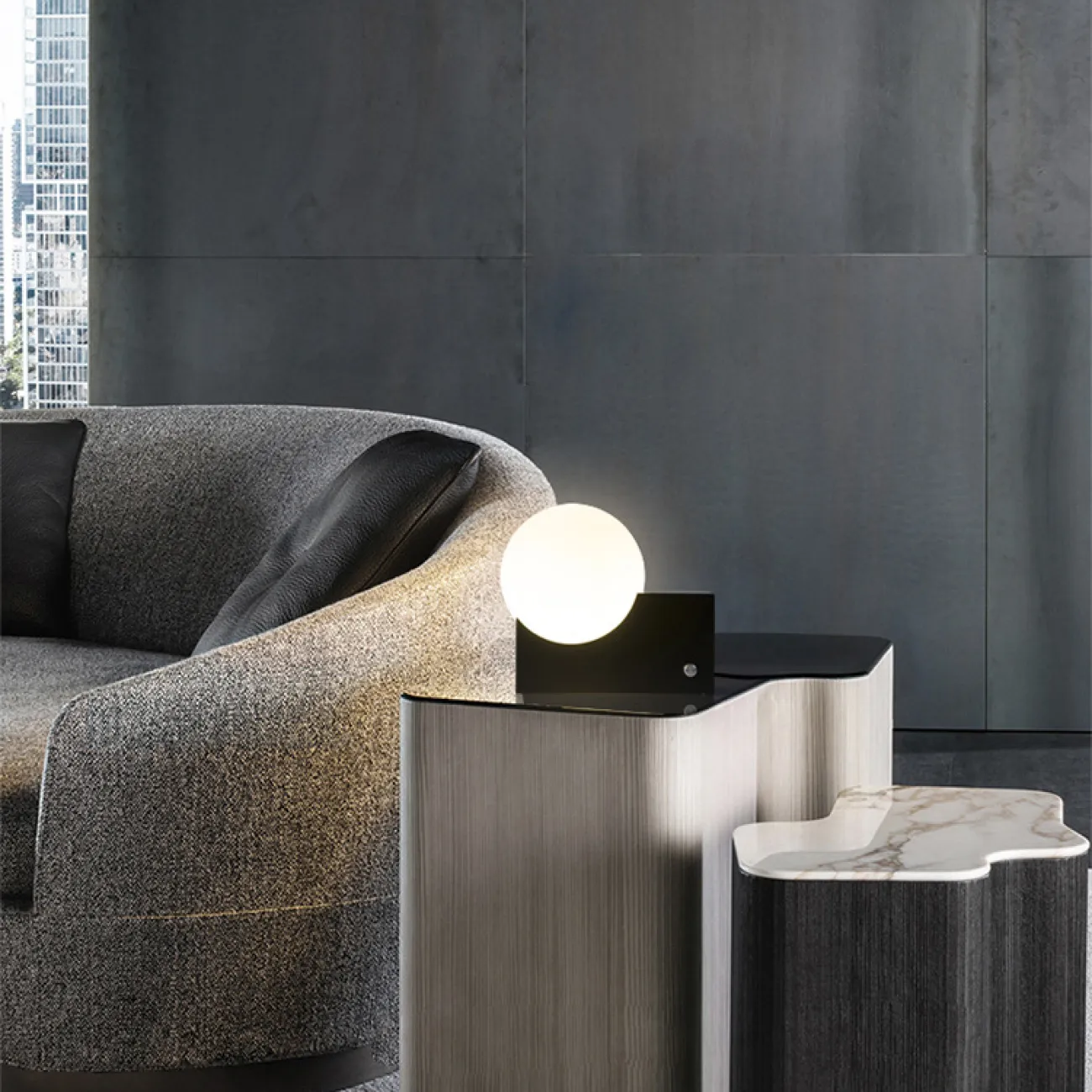 Настольная лампа STRIKE TAB PACO TAB Chrome от ImperiumLoft