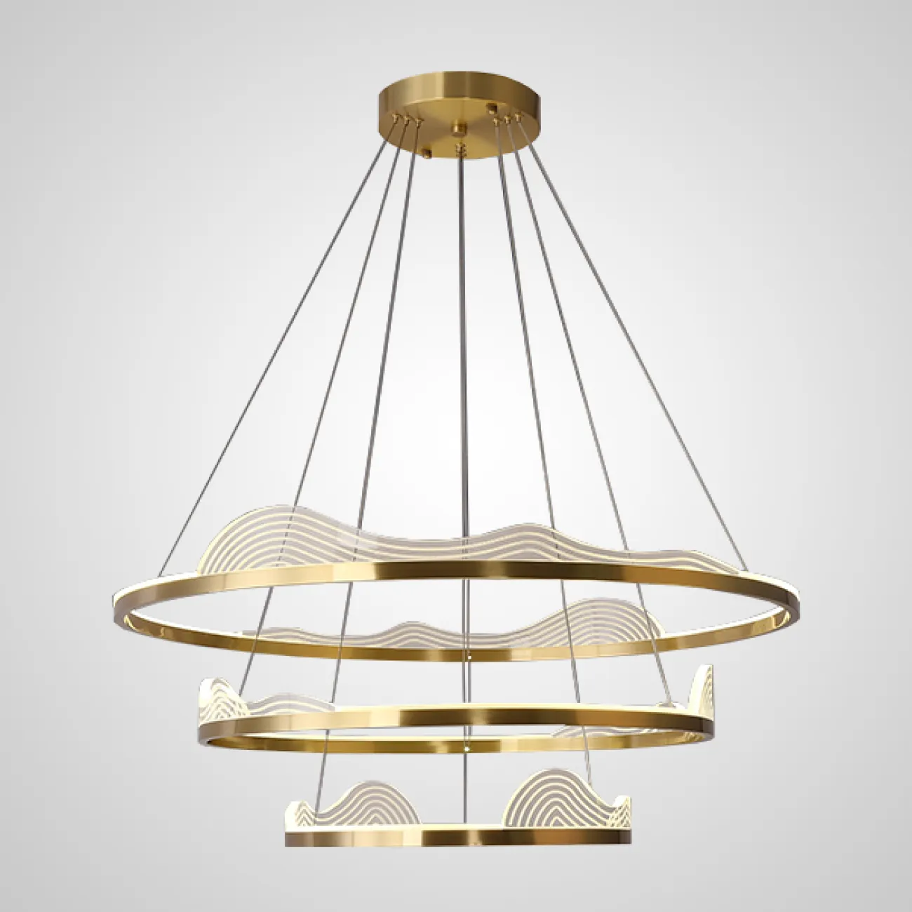 Подвесная люстра HANNA A D D40 D60 D80 D100 4R от ImperiumLoft