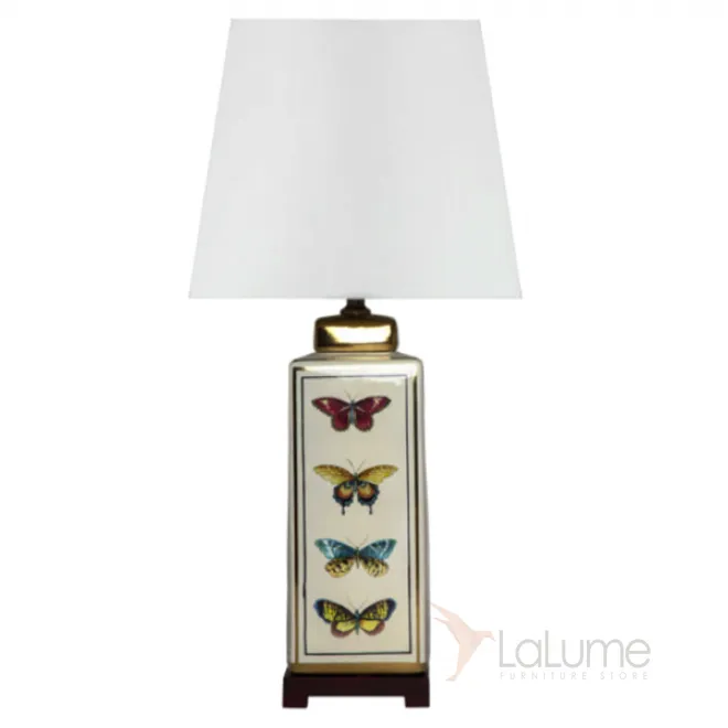 Настольная лампа Square Retro Butterflies