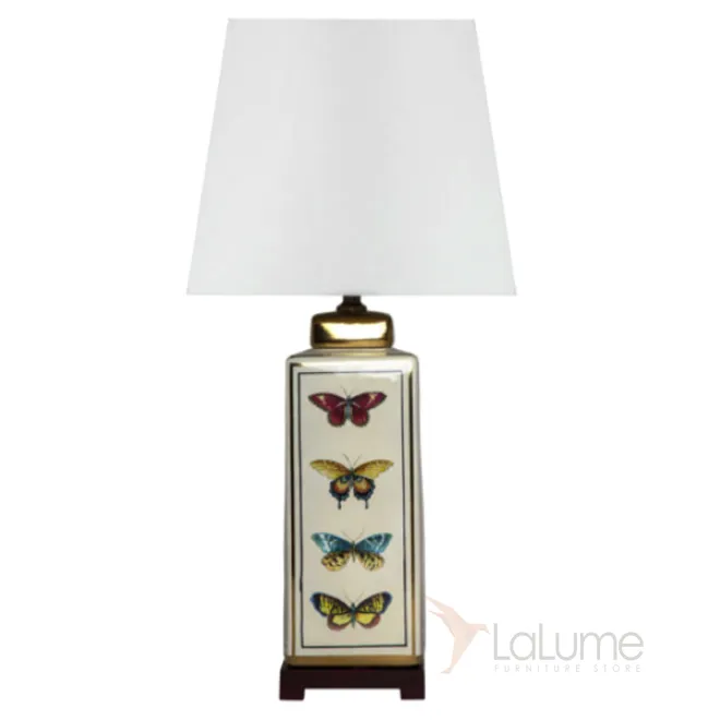 Настольная лампа Square Retro Butterflies от LaLume