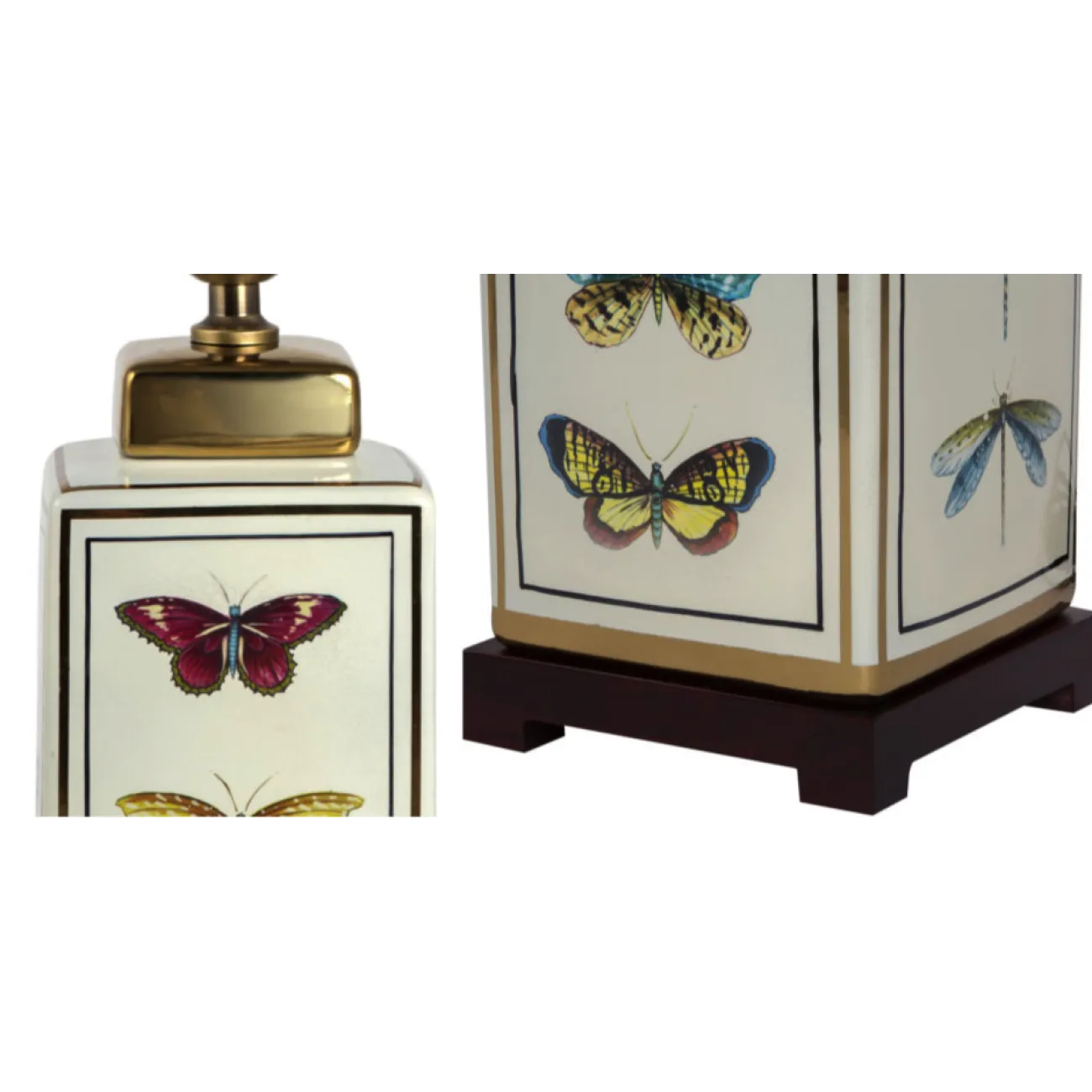 Настольная лампа Square Retro Butterflies от LaLume