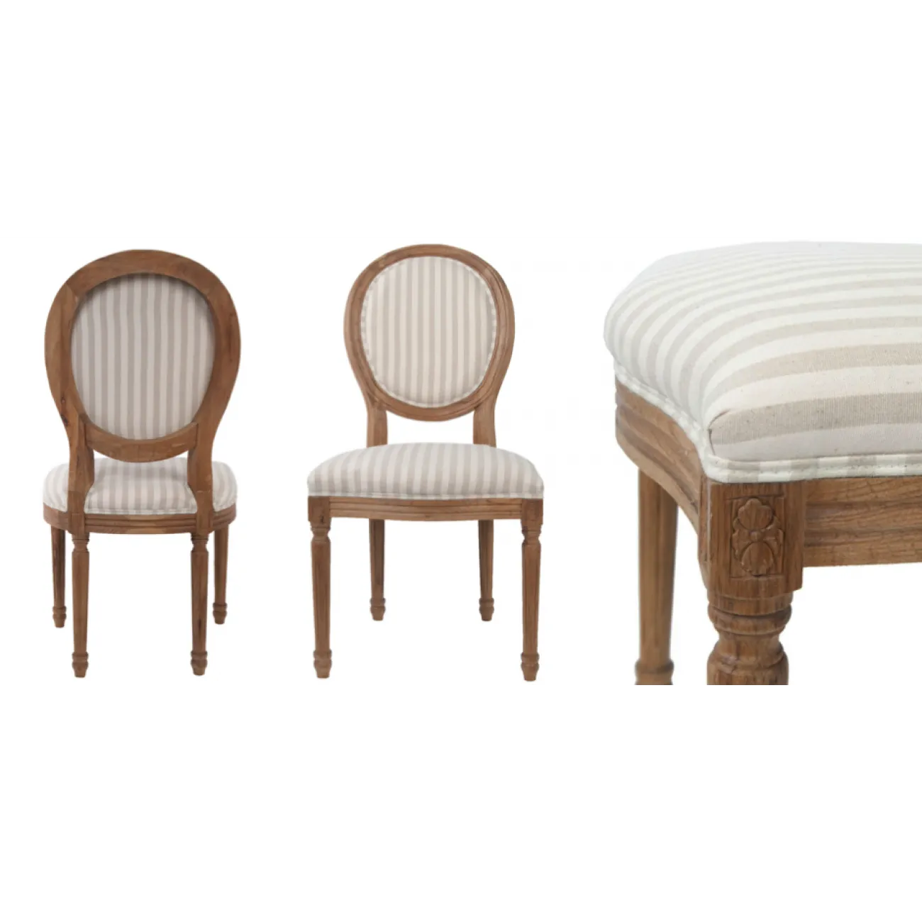 Стул French chairs Provence Sostripe Chair от LaLume