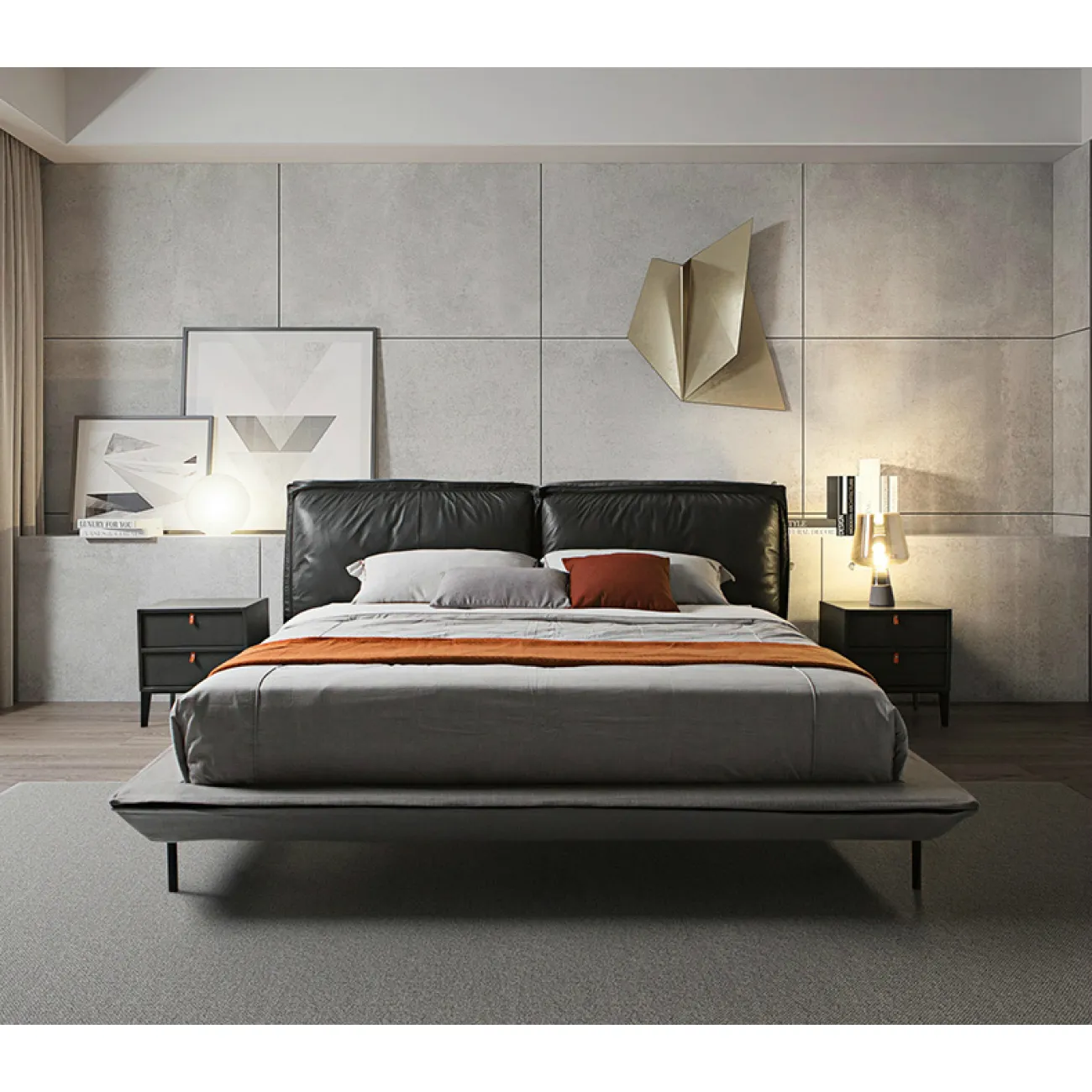 Стильная прикроватная тумба - LaLume-TT00124 Стильная прикроватная тумба - LaLume-TT00124