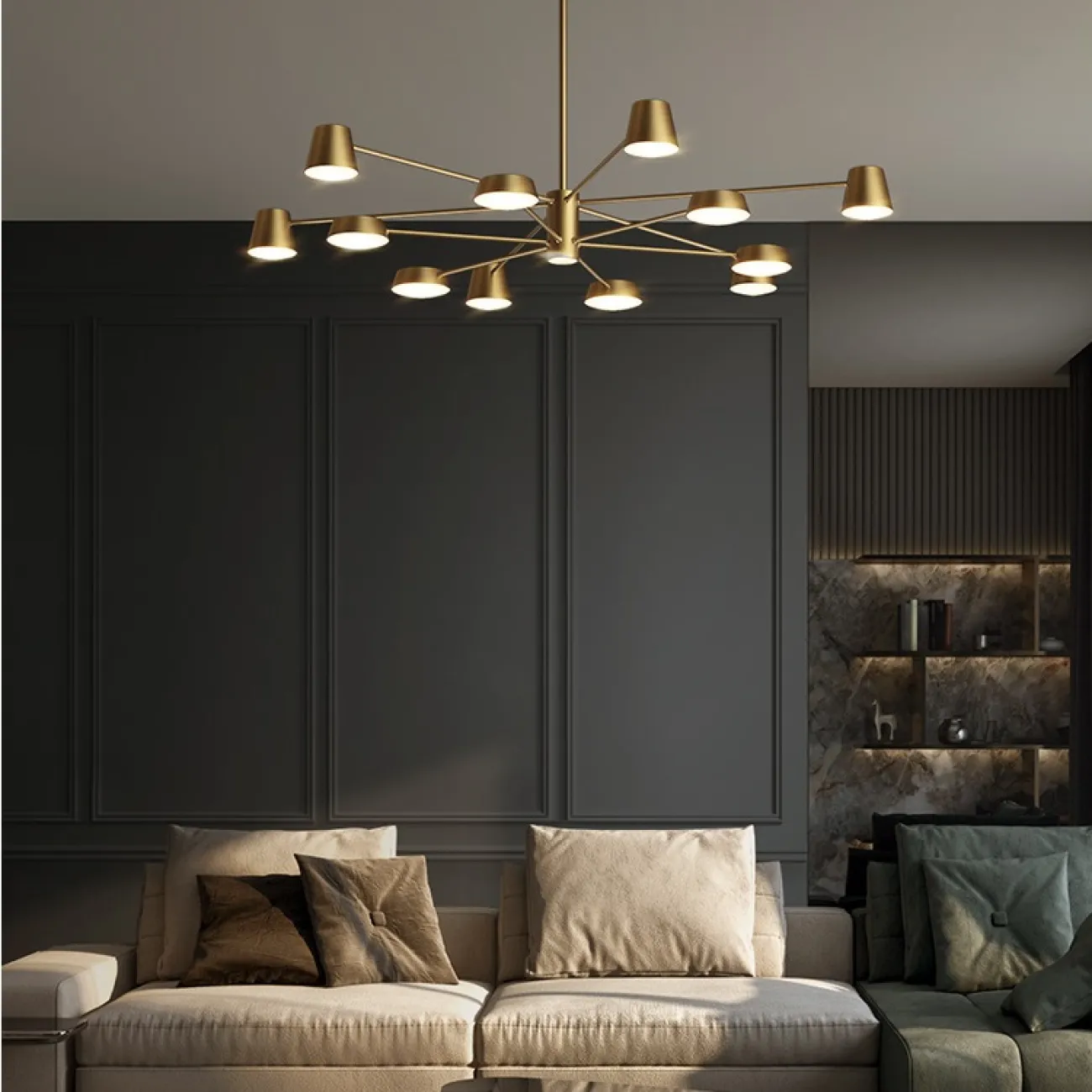 Люстра на штанге TOIVOLA A от ImperiumLoft