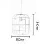 Подвесной светильник Loft Cage Barrel от LaLume