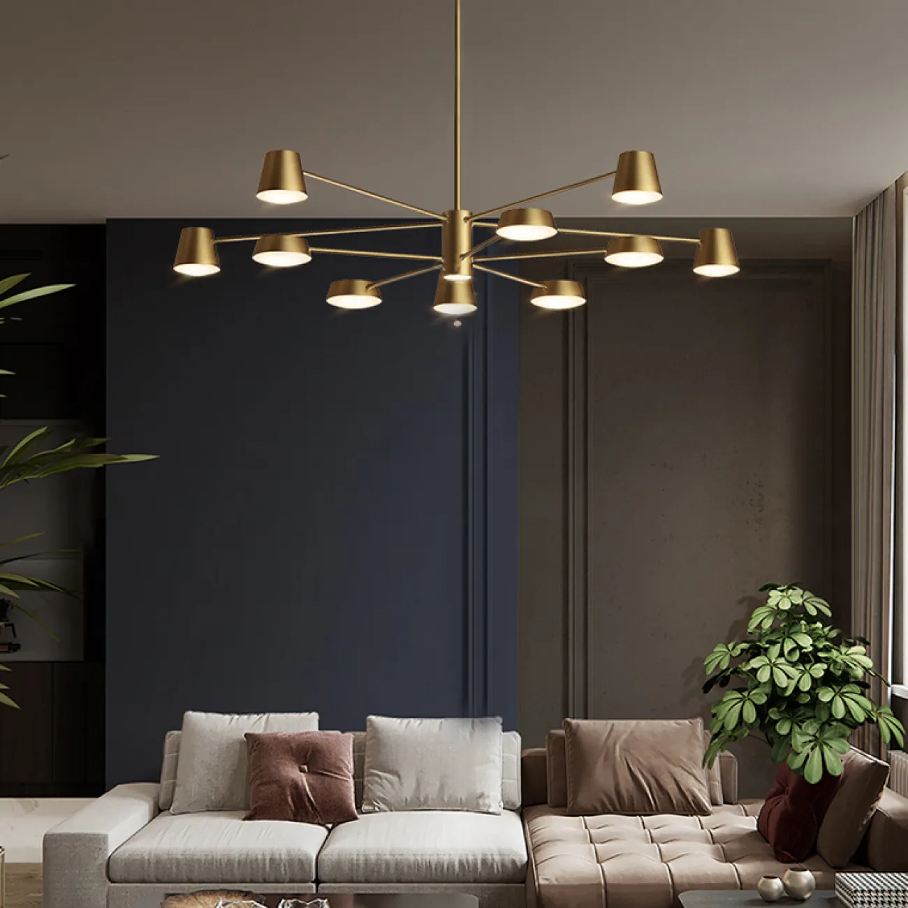 Люстра на штанге TOIVOLA A от ImperiumLoft