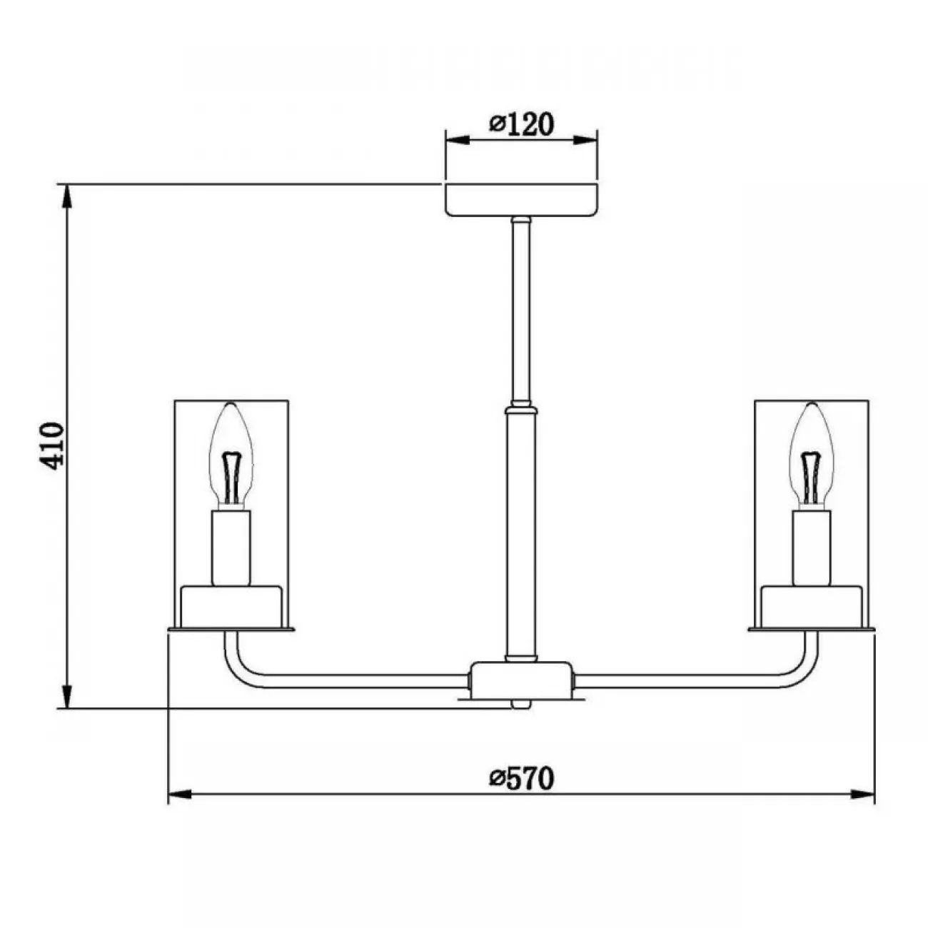 Люстра Honnor Chandelier gold