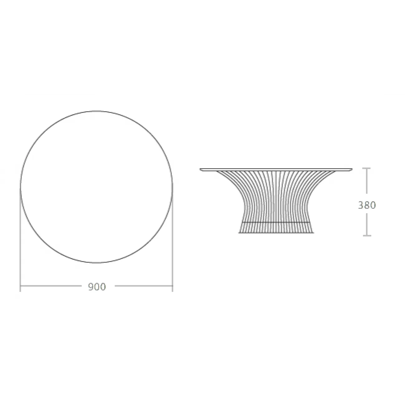 Стол Platner Coffee designed by Warren Platner in 1966 от LaLume
