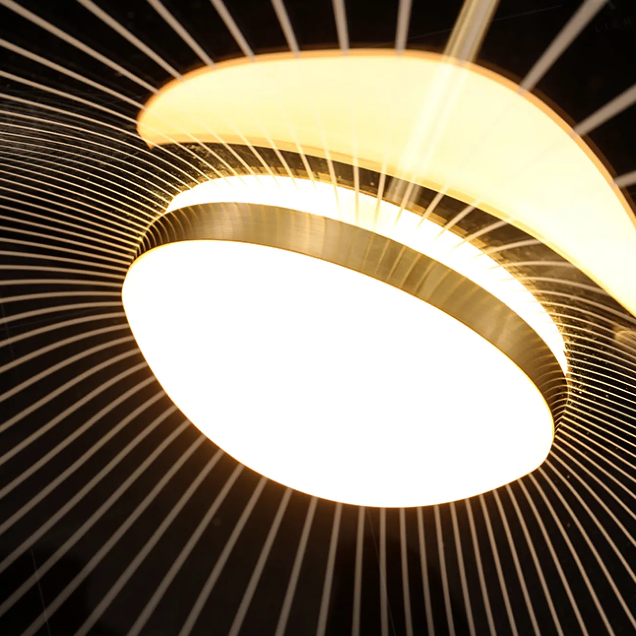 Готовая комбинация подвесных светодиодных светильников с прозрачными рассеивателями с природными мотивами ROSEL TRIO D25