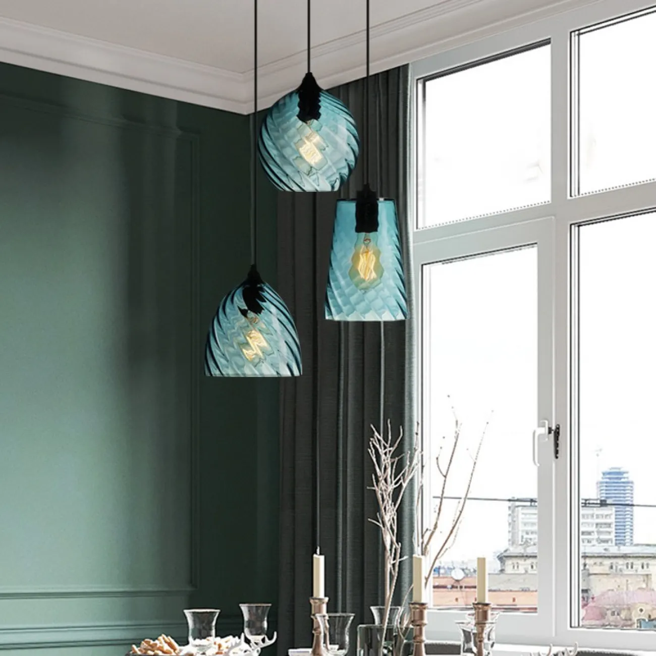 Подвесной светильник CL RIB B Purple от ImperiumLoft