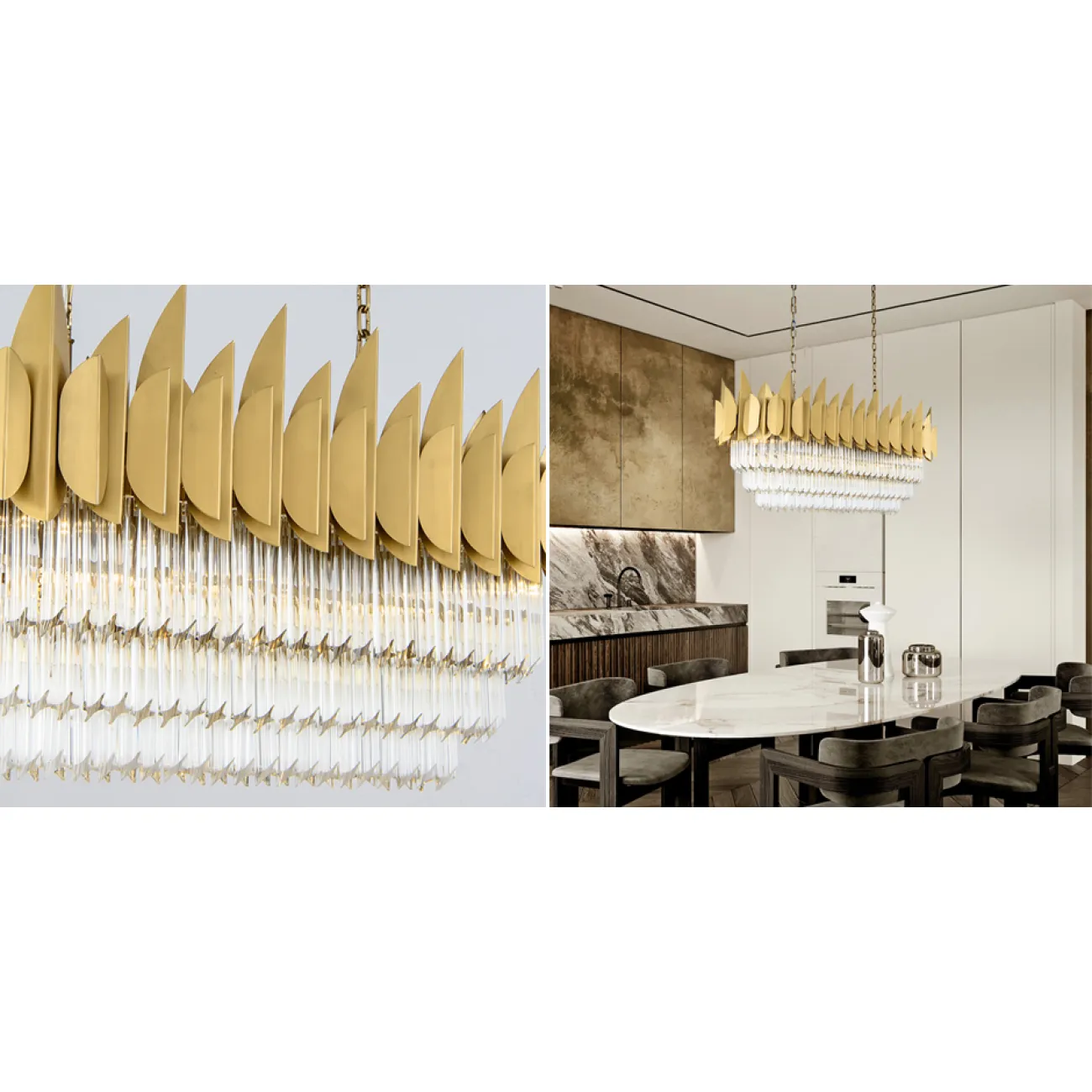 Подвесной светильник KEBO KING CHANDELIER Rectangle от LaLume Подвесной светильник KEBO KING CHANDELIER Rectangle от LaLume