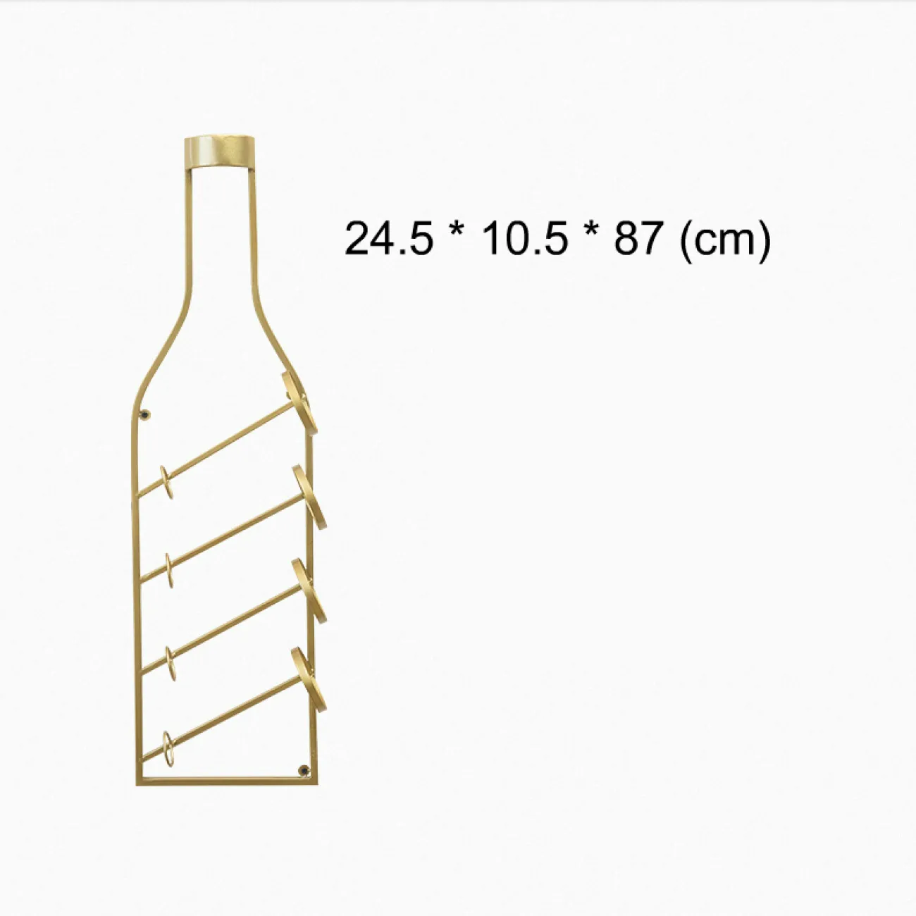 Дизайнерский настенный декор подставка для бутылок LaLume-KKK00267 