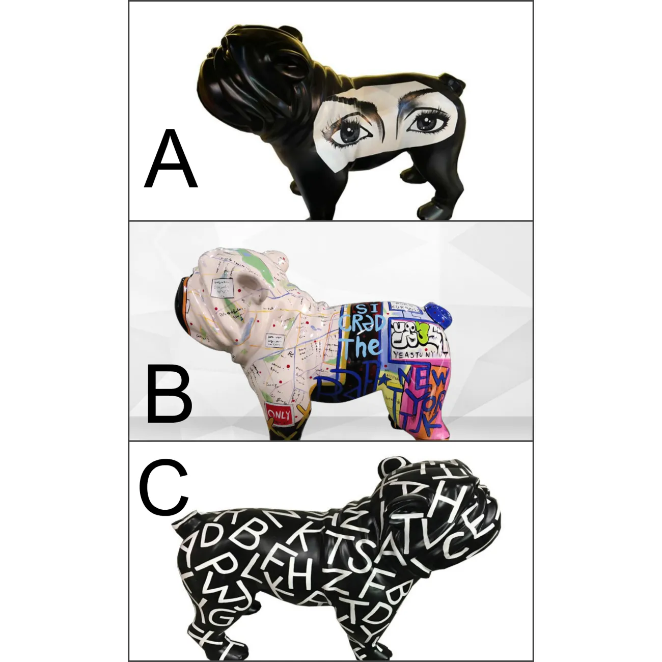 Дизайнерская скульптура собаки LaLume-SKT00193 