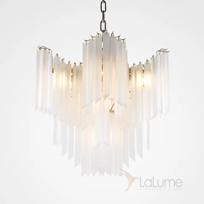 Люстра Chandelier Pulsar white glass от ImperiumLoft