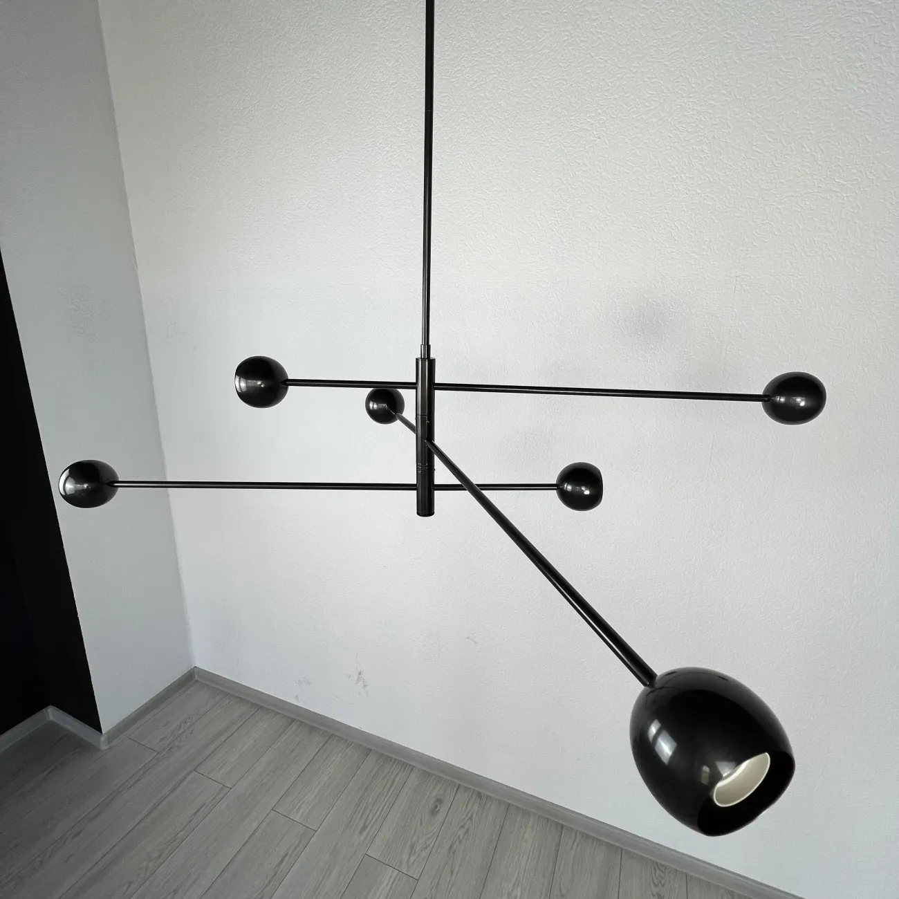 Люстра на штанге SALME L6 A Black от ImperiumLoft