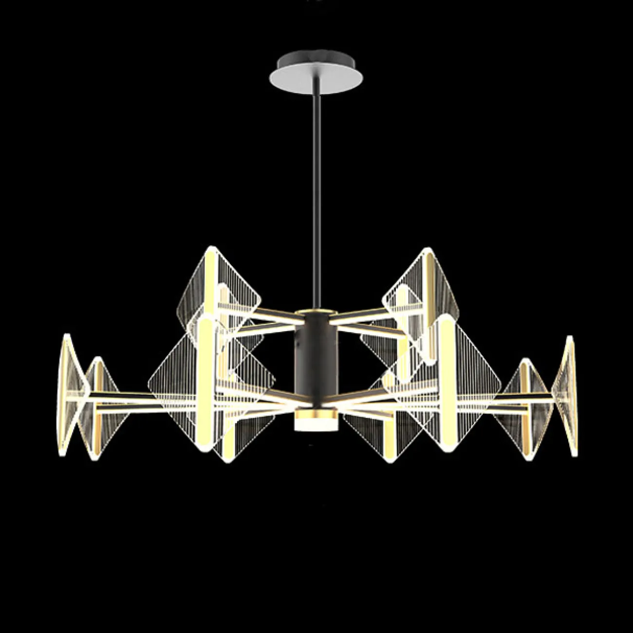 Потолочная люстра KEEN L10 Black от ImperiumLoft