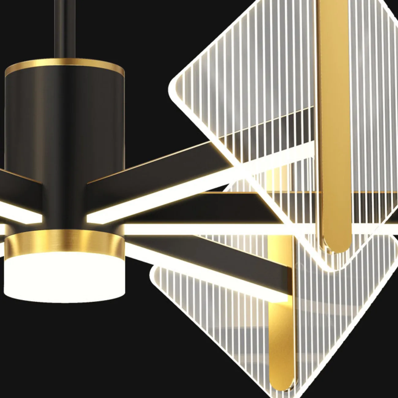 Потолочная люстра KEEN L10 Black от ImperiumLoft