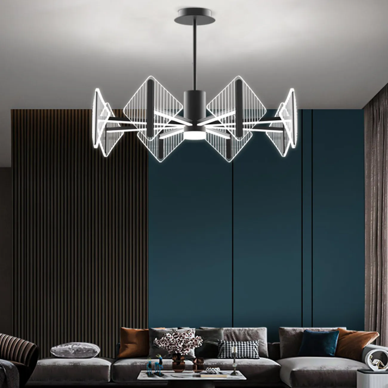 Потолочная люстра KEEN L10 Black от ImperiumLoft