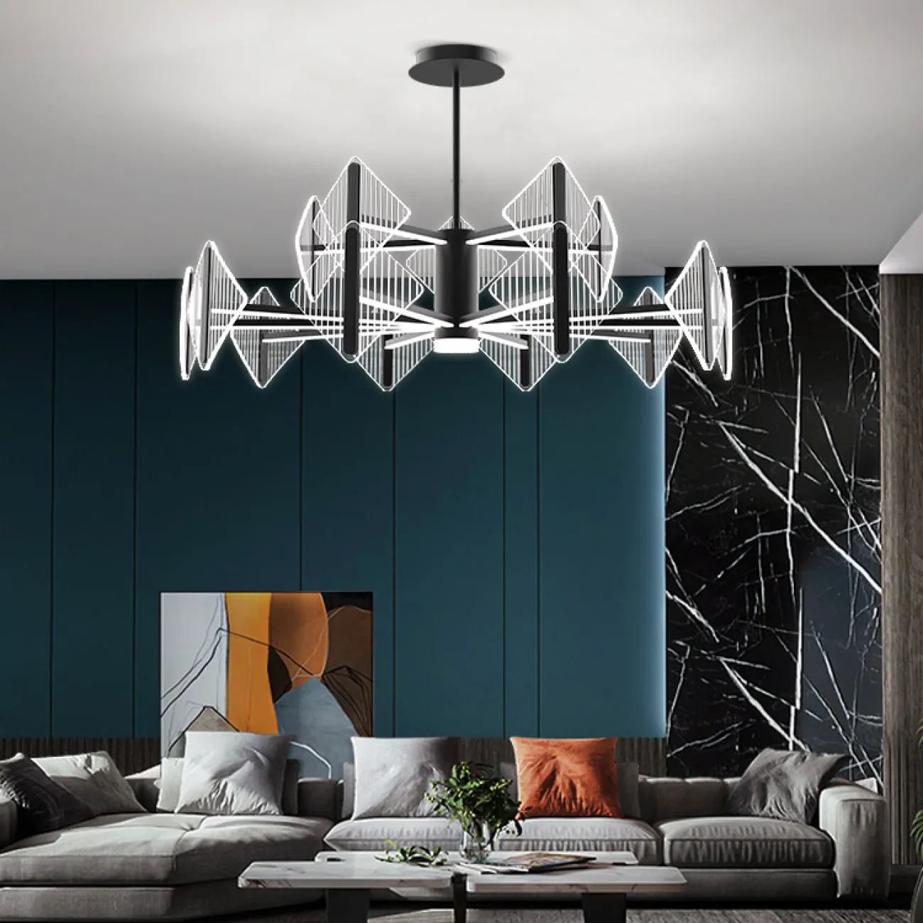 Потолочная люстра KEEN L10 Black от ImperiumLoft