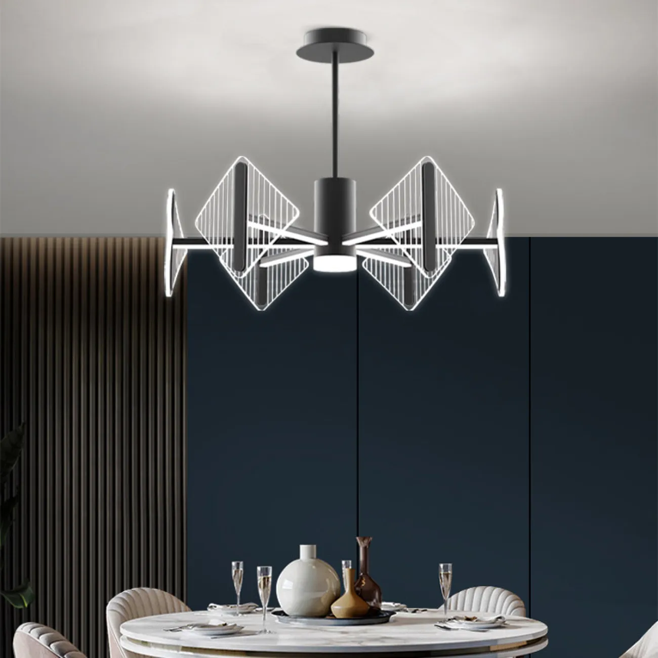 Потолочная люстра KEEN L10 Black от ImperiumLoft