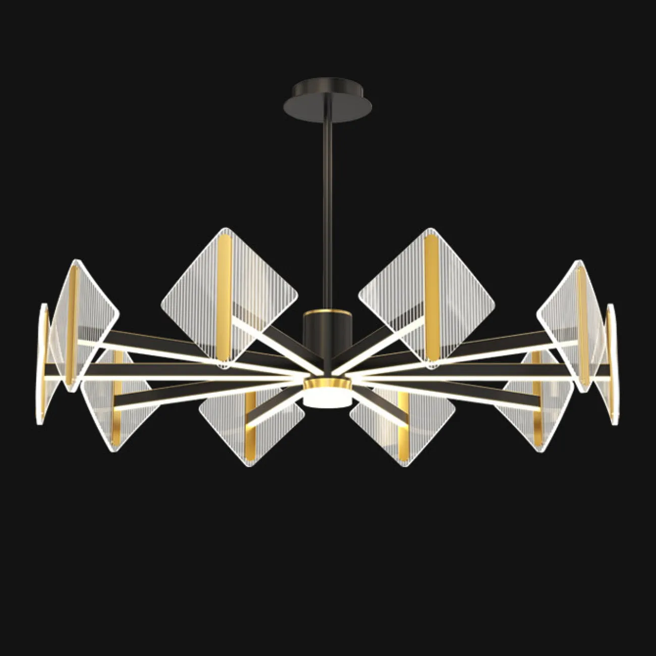 Потолочная люстра KEEN L10 Black от ImperiumLoft