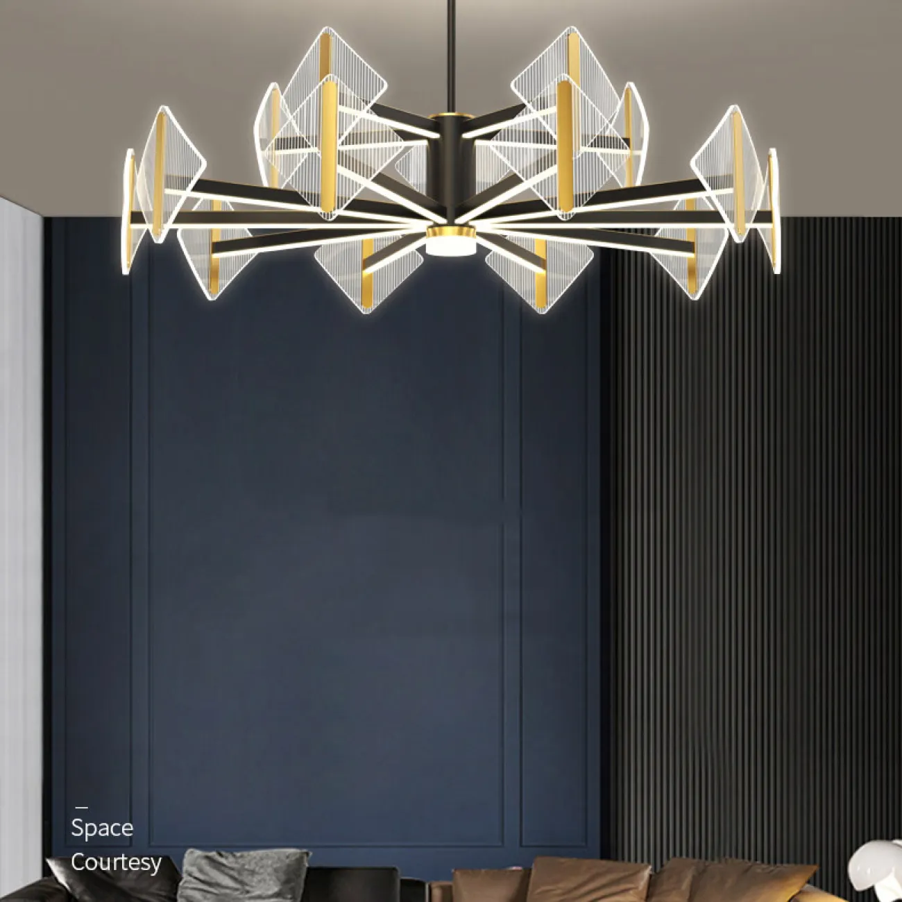 Потолочная люстра KEEN L10 Black от ImperiumLoft