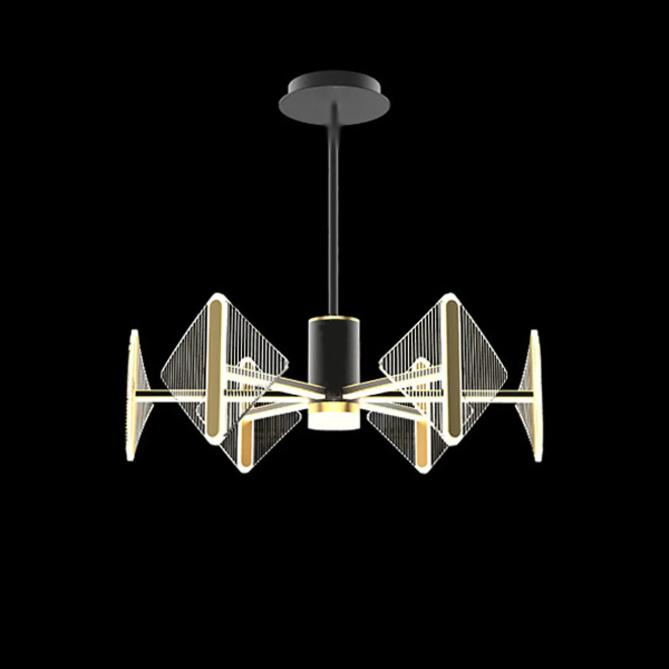 Потолочная люстра KEEN L10 Black от ImperiumLoft