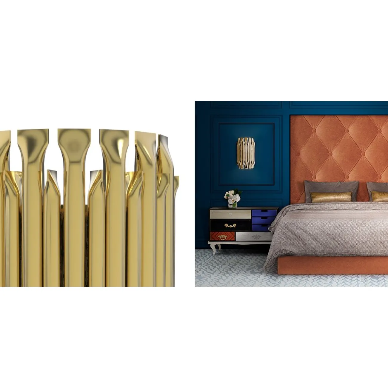 Бра MATHENY WALL LAMP by DELIGHTFULL Gold