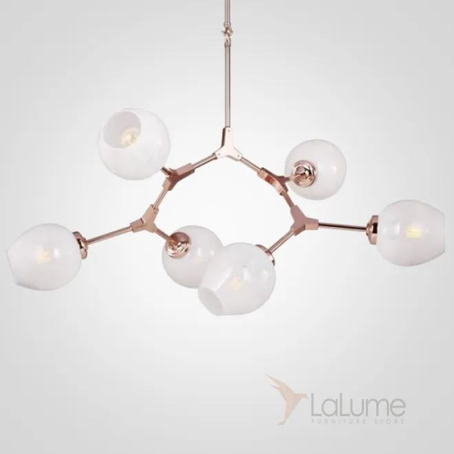 Люстра Branching Bubble Chandelier 6 Milk от ImperiumLoft